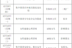 电子信息工程系安全大检查工作方案
